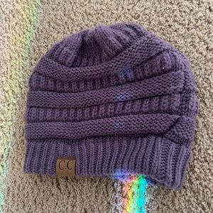 C C beanie purple